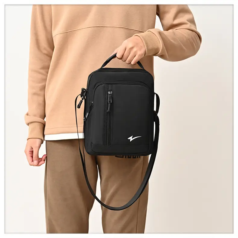 Men's Mini Crossbody Phone Bag Black — feature 22