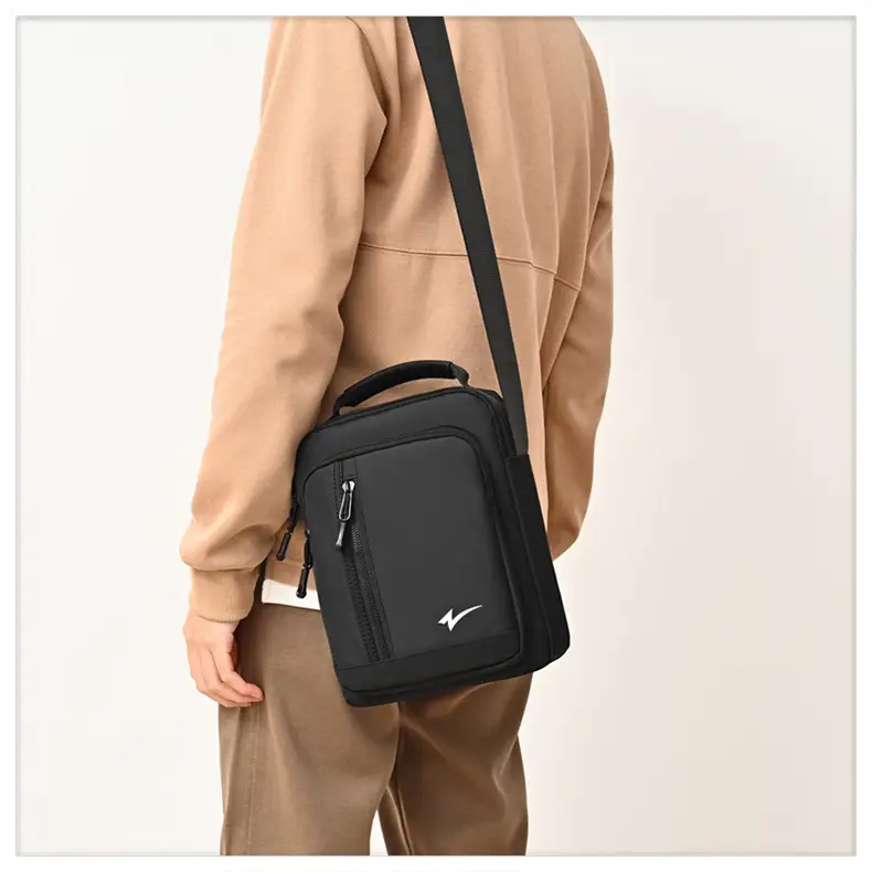 Men's Mini Crossbody Phone Bag Black — feature 23