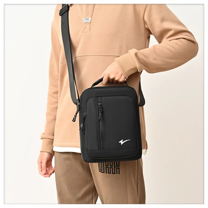 Men's Mini Crossbody Phone Bag Black — feature 25