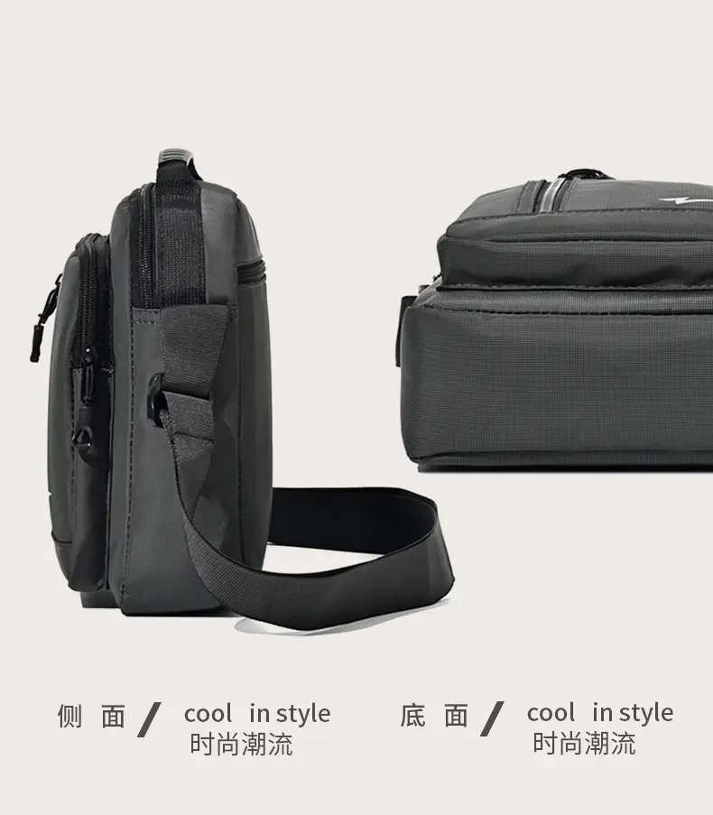 Men's Mini Crossbody Phone Bag Black — feature 28