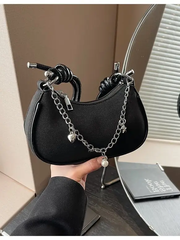 Women Crossbody Bag Brown Chain Strap 2026 Trendy - Image 7