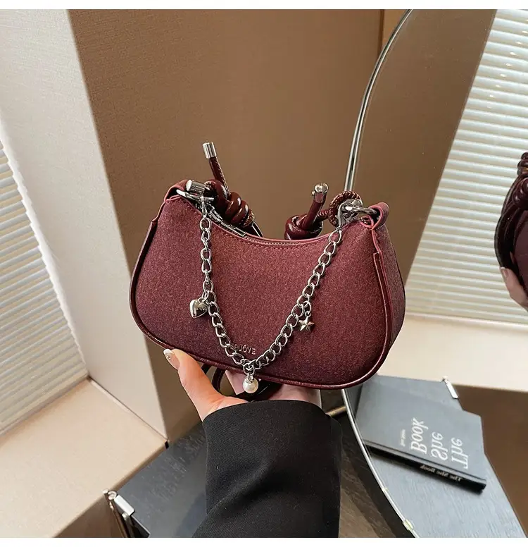 Women Crossbody Bag Brown Chain Strap 2026 Trendy — feature 13