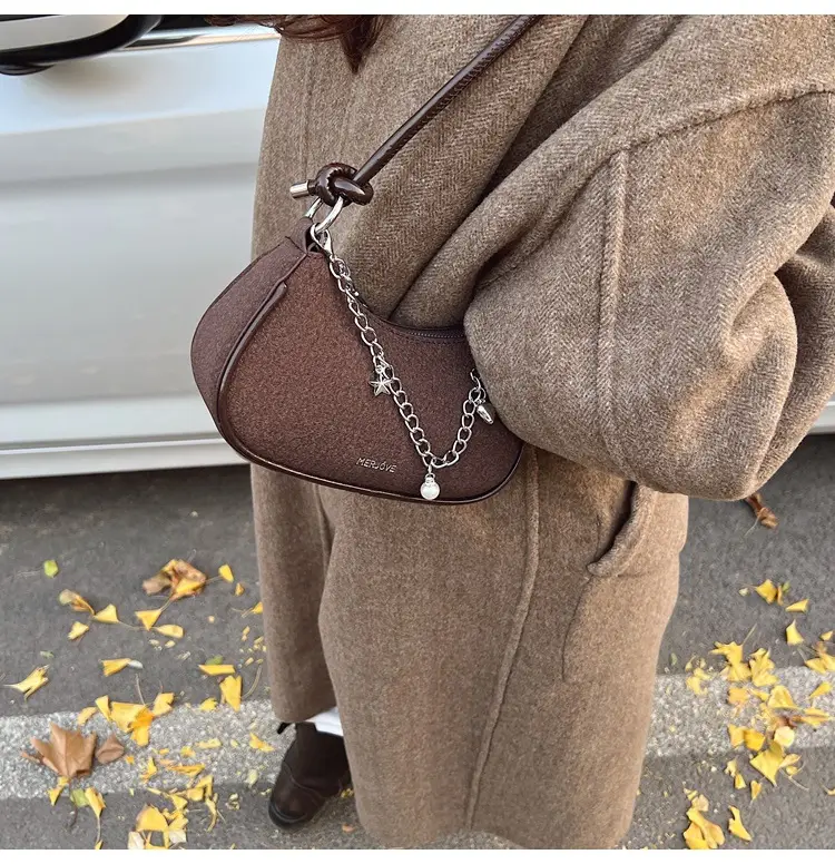 Women Crossbody Bag Brown Chain Strap 2026 Trendy — feature 19