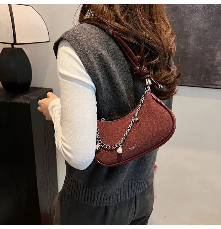 Women Crossbody Bag Brown Chain Strap 2026 Trendy — feature 25