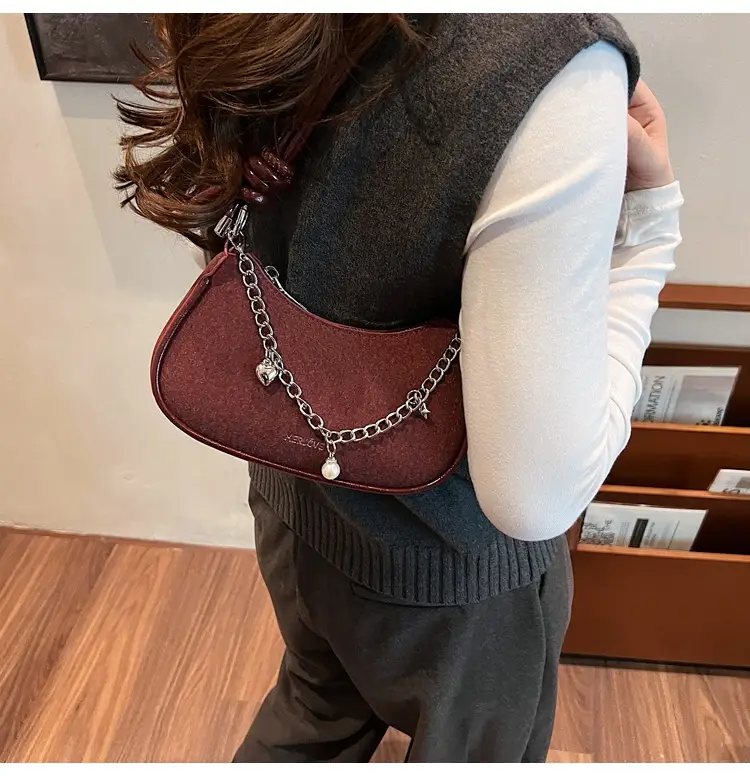 Women Crossbody Bag Brown Chain Strap 2026 Trendy — feature 26