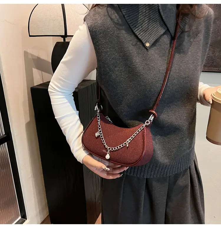 Women Crossbody Bag Brown Chain Strap 2026 Trendy — feature 27