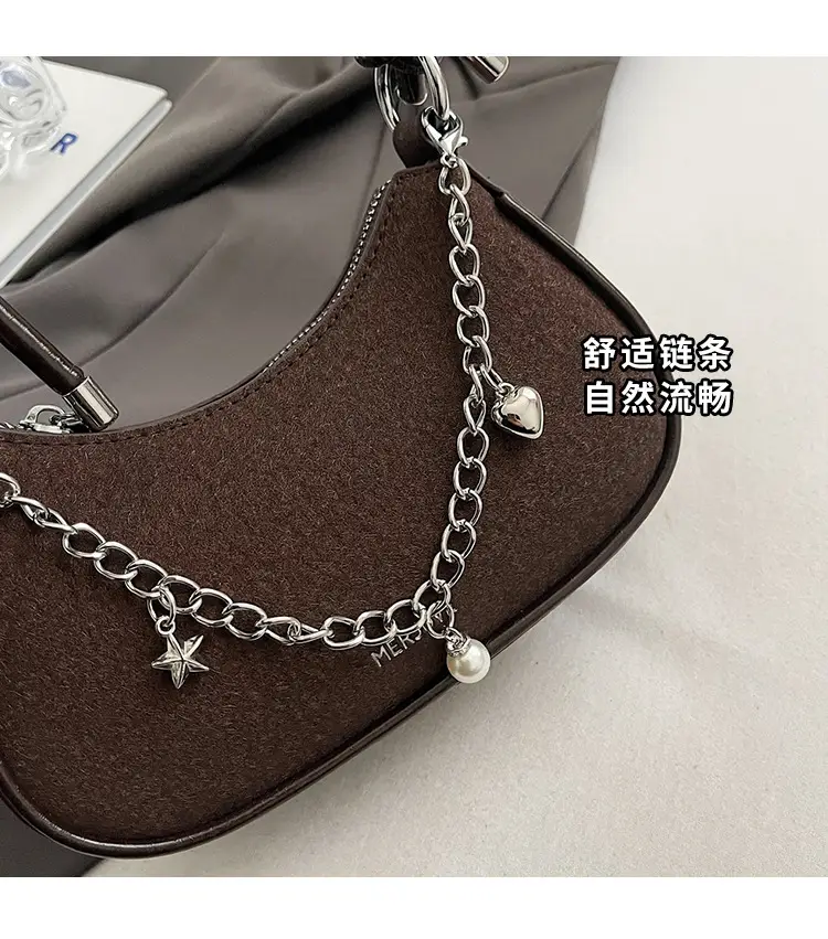 Women Crossbody Bag Brown Chain Strap 2026 Trendy — feature 4