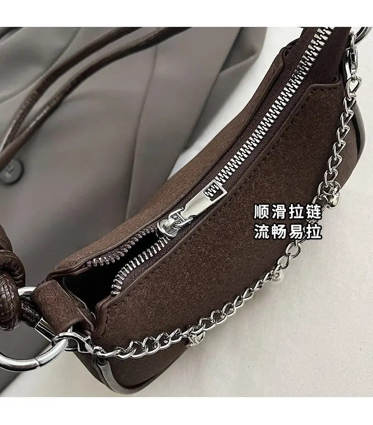 Women Crossbody Bag Brown Chain Strap 2026 Trendy — feature 6