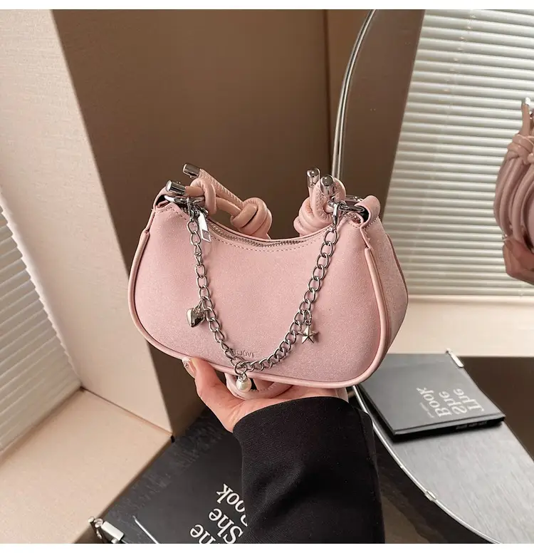 Women Crossbody Bag Brown Chain Strap 2026 Trendy - Image 4