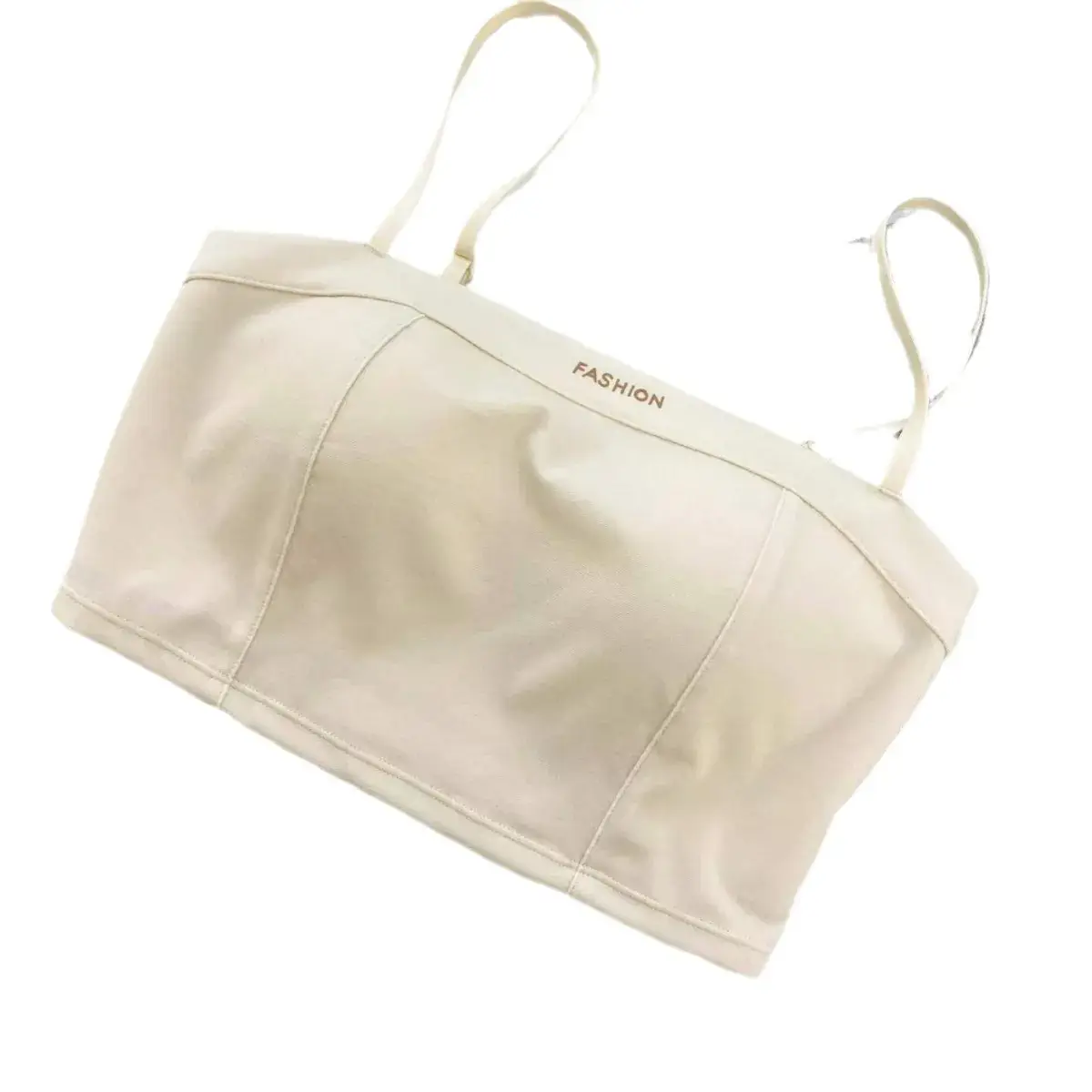 Spring 2025 Seamless Off-Shoulder Bra Tube Top
