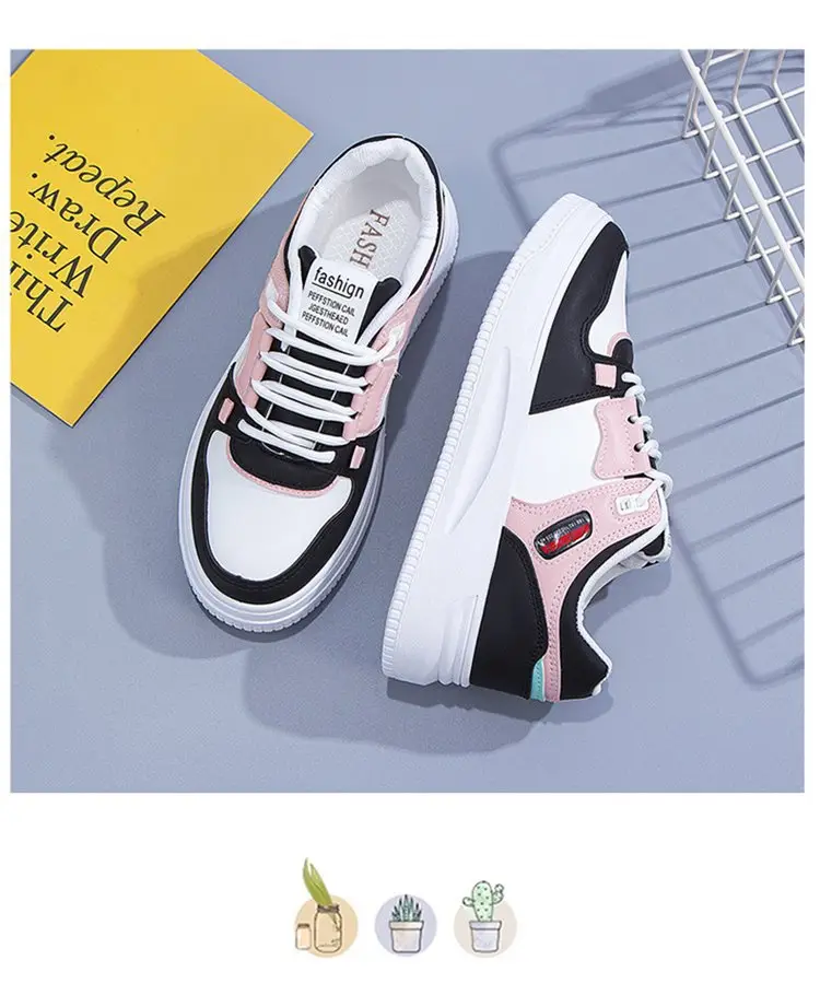 Casual Joker Platform Slab Shoes Sports Color Matching White Shoes Women's 2025 Spring New Explosions Casual Shoes for Children — feature 10