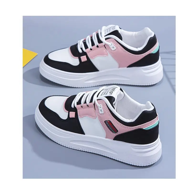 Casual Joker Platform Slab Shoes Sports Color Matching White Shoes Women's 2025 Spring New Explosions Casual Shoes for Children — feature 12