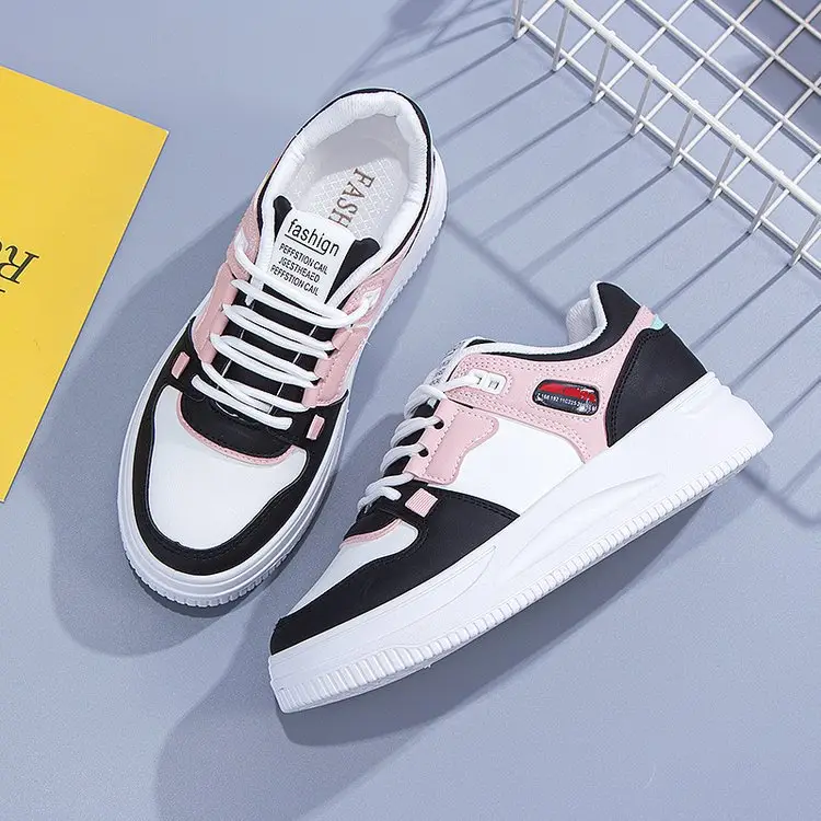 Casual Joker Platform Slab Shoes Sports Color Matching White Shoes Women's 2025 Spring New Explosions Casual Shoes for Children — feature 13
