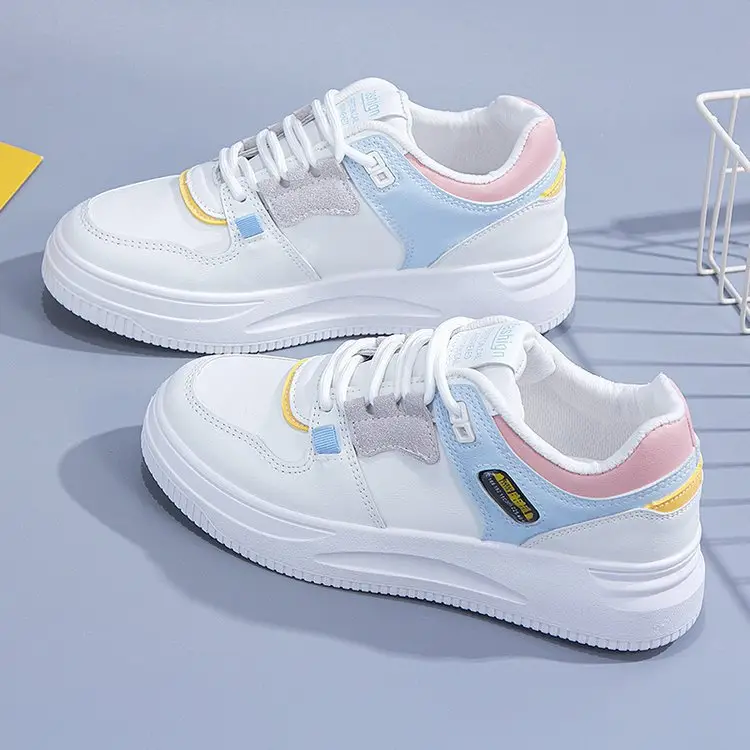 Casual Joker Platform Slab Shoes Sports Color Matching White Shoes Women's 2025 Spring New Explosions Casual Shoes for Children — feature 14