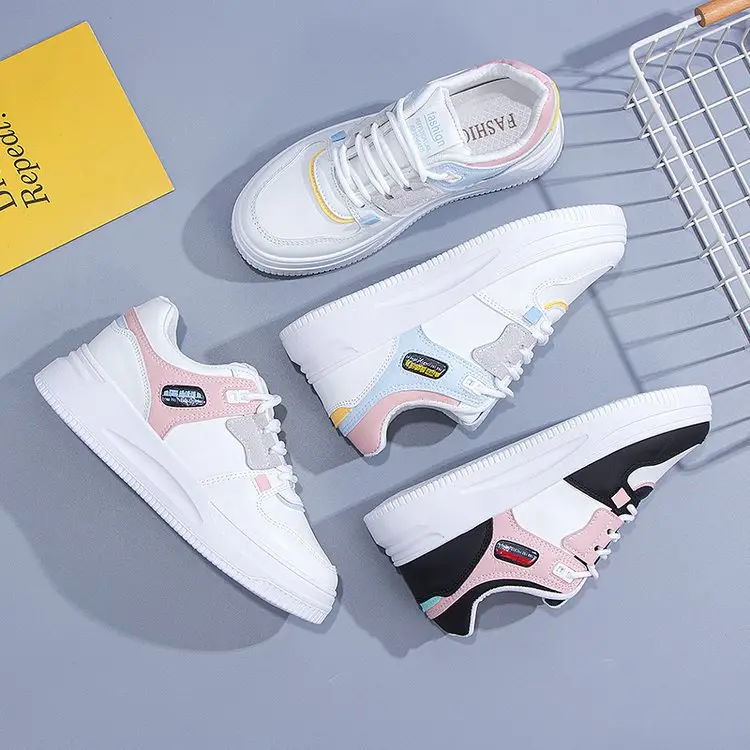 Casual Joker Platform Slab Shoes Sports Color Matching White Shoes Women's 2025 Spring New Explosions Casual Shoes for Children — feature 15