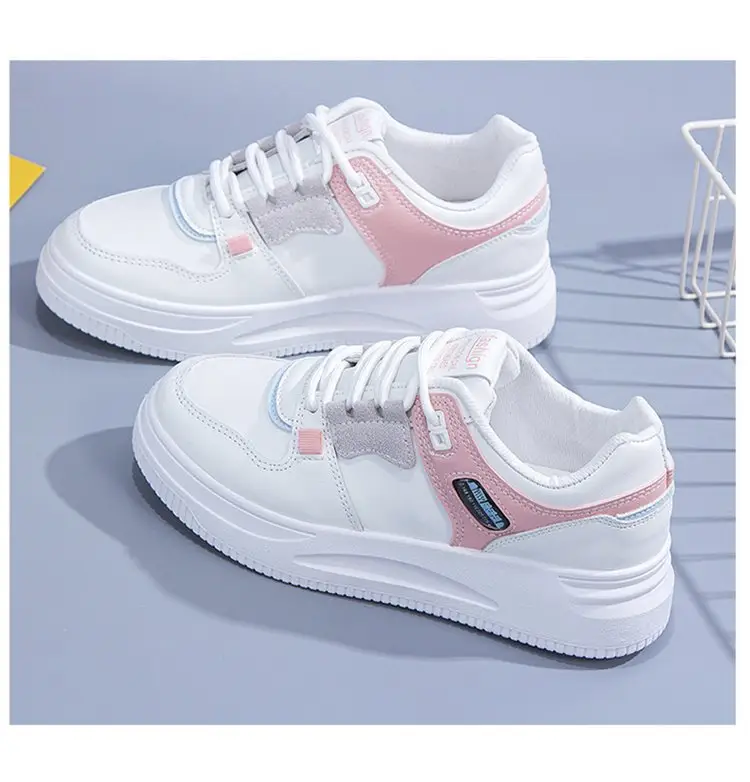 Casual Joker Platform Slab Shoes Sports Color Matching White Shoes Women's 2025 Spring New Explosions Casual Shoes for Children — feature 8