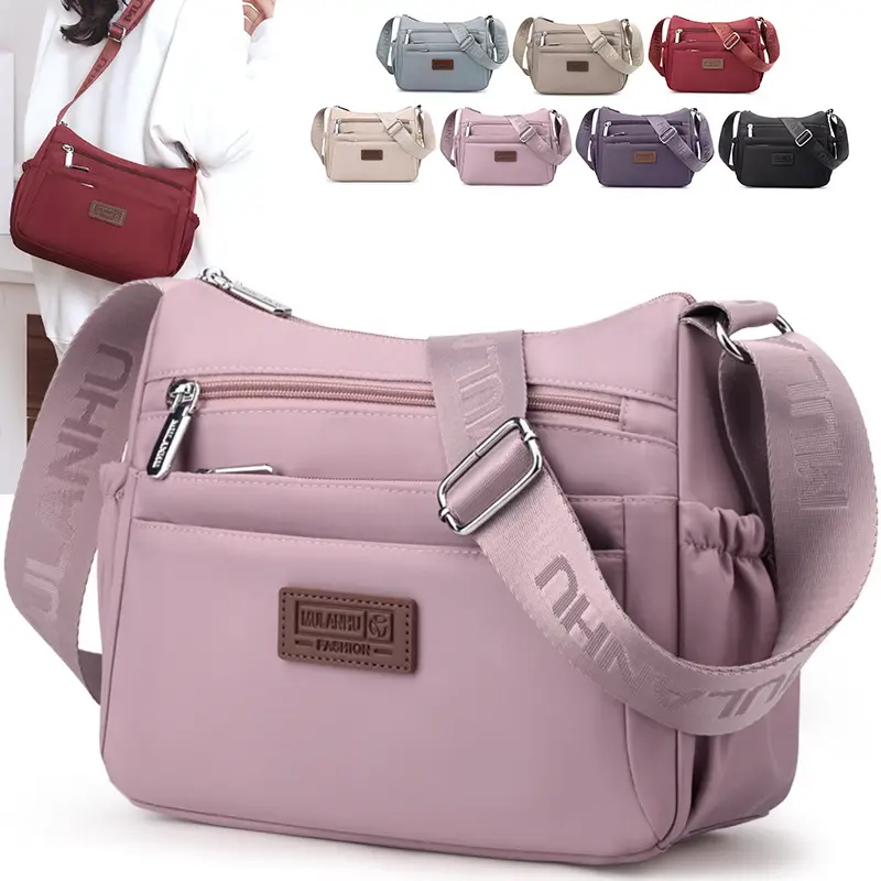 Nylon Crossbody Bag Women's 2024 New Style Light Weight Satchel - Image 8