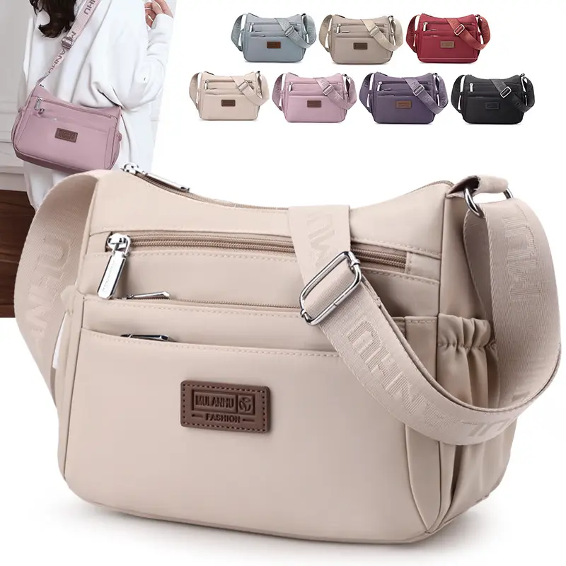 Nylon Crossbody Bag Women's 2024 New Style Light Weight Satchel - Image 9