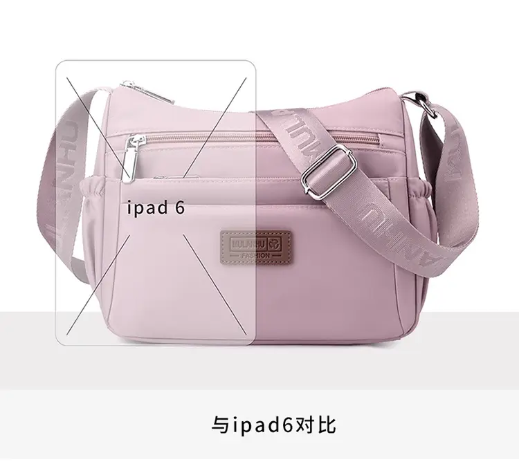 Nylon Crossbody Bag Women's 2024 New Style Light Weight Satchel — feature 13