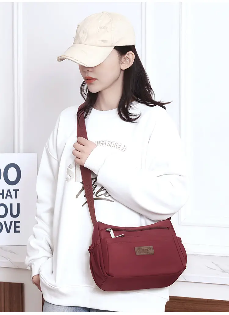 Nylon Crossbody Bag Women's 2024 New Style Light Weight Satchel — feature 16