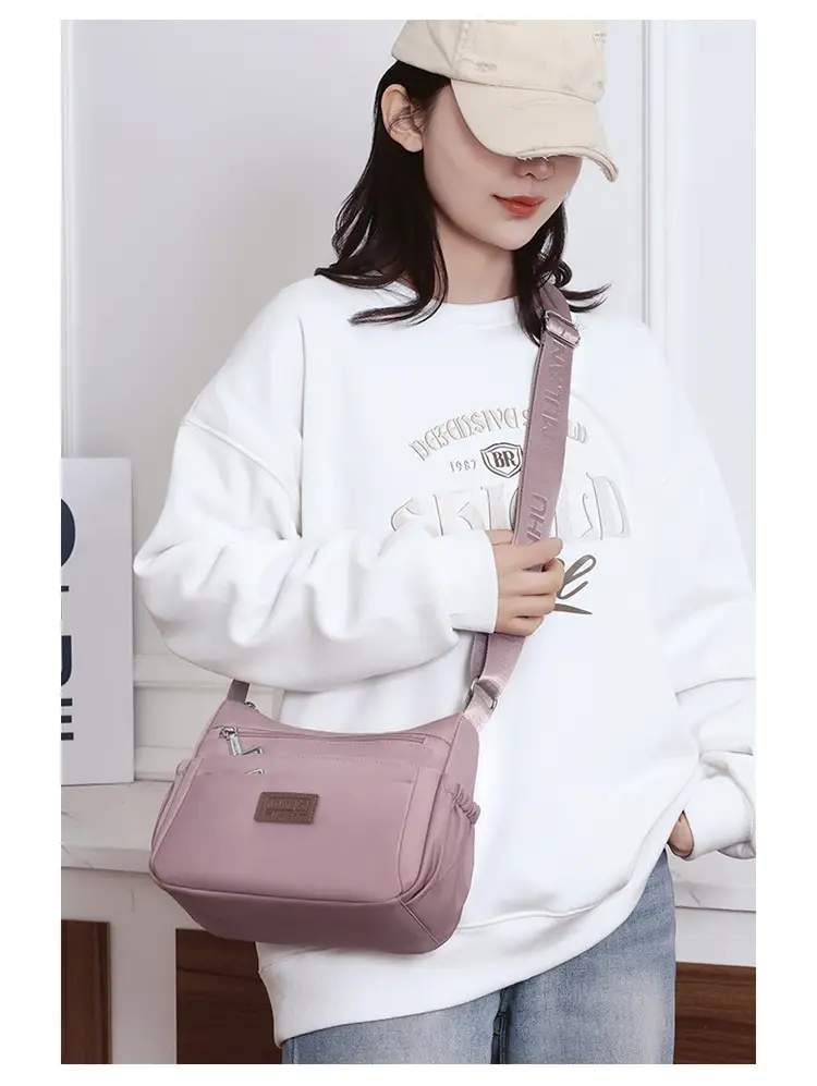 Nylon Crossbody Bag Women's 2024 New Style Light Weight Satchel — feature 18