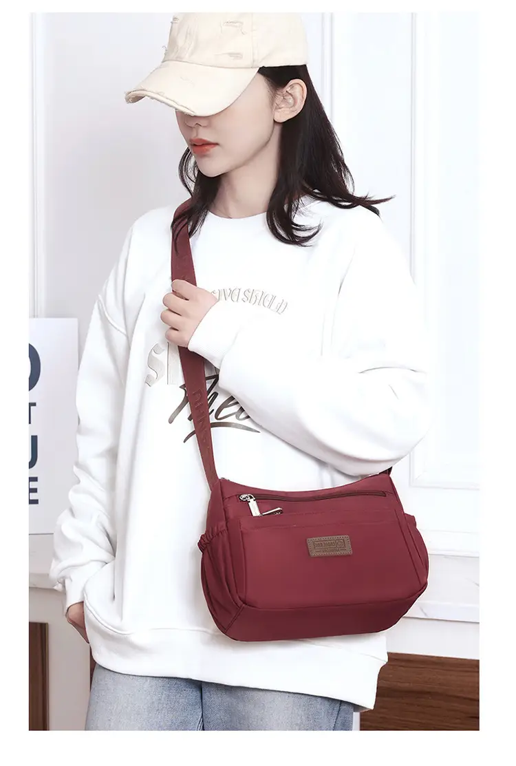 Nylon Crossbody Bag Women's 2024 New Style Light Weight Satchel — feature 21