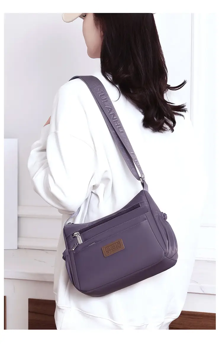 Nylon Crossbody Bag Women's 2024 New Style Light Weight Satchel — feature 22