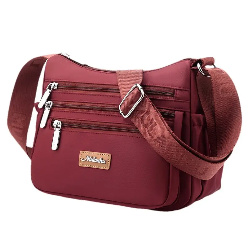Women's 2024 Crossbody Bag Beige Canvas Casual Commuter - Image 12
