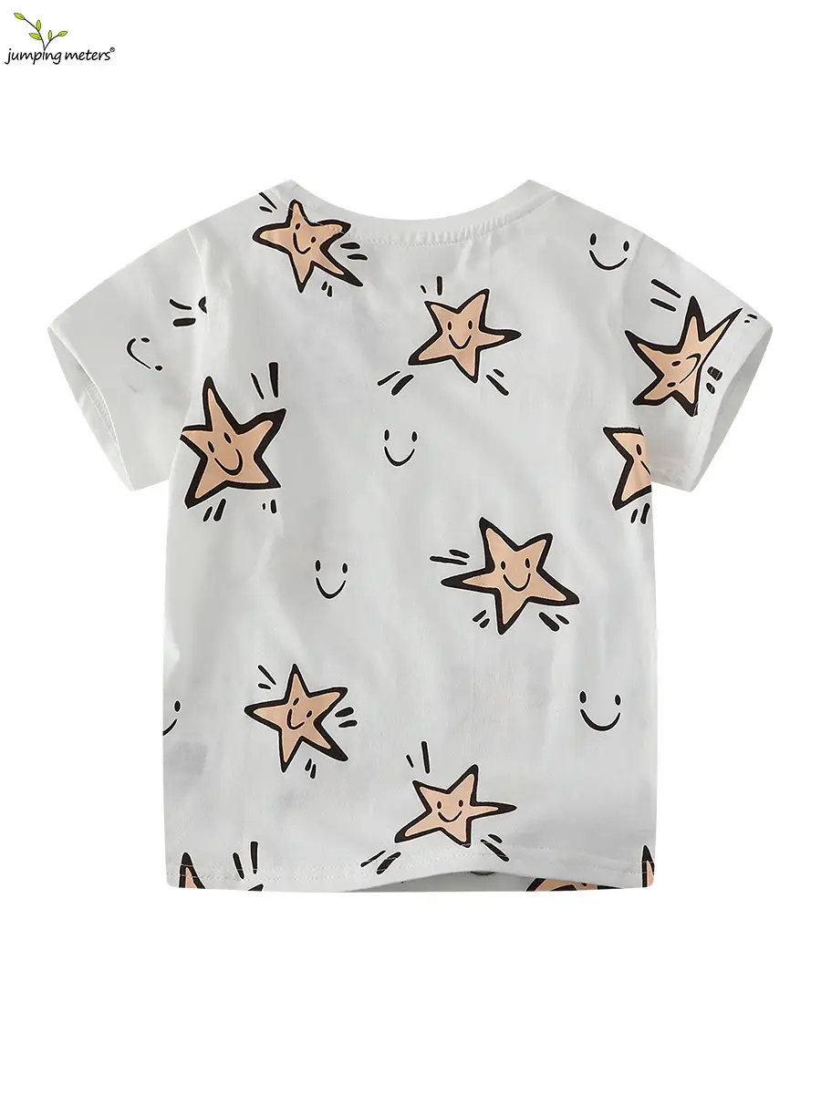 2026 Boys White Star T-Shirt Short Sleeve - Image 4
