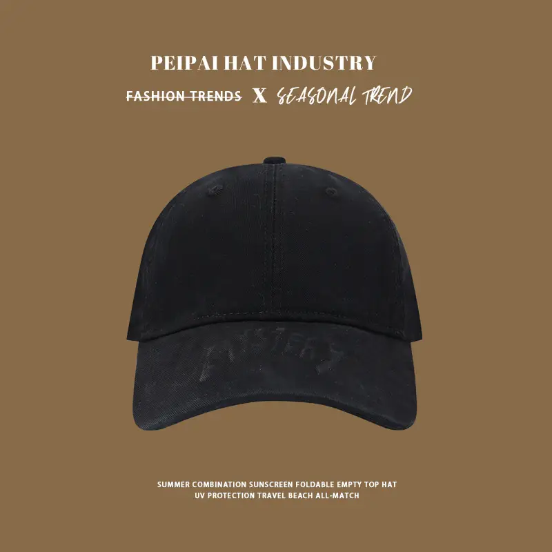 Women's Cotton Baseball Cap Wide Brim Sun Hat — feature 5