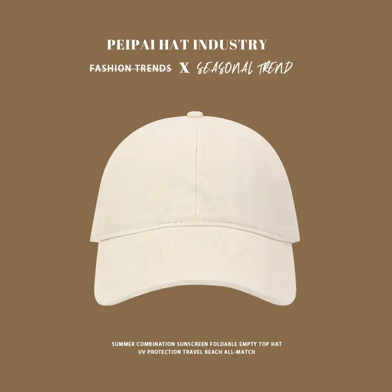 Women's Cotton Baseball Cap Wide Brim Sun Hat — feature 6