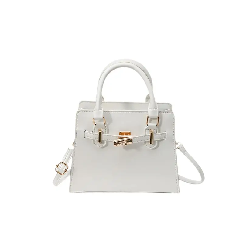 Black Women's Western-style Shoulder Bag with Gold Clasp