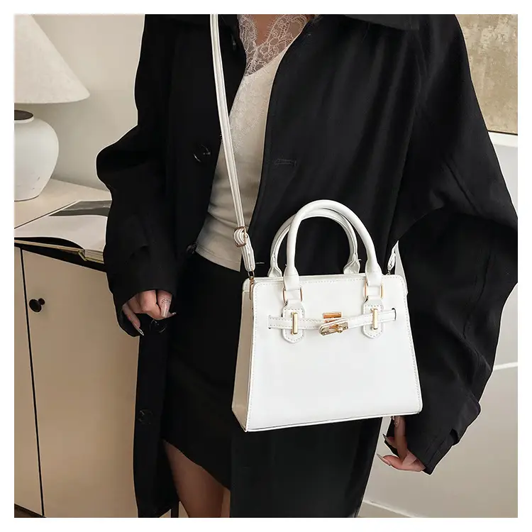 Black Women's Western-style Shoulder Bag with Gold Clasp — feature 23