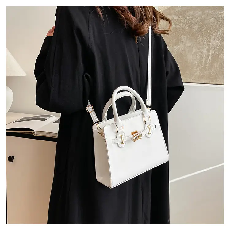 Black Women's Western-style Shoulder Bag with Gold Clasp — feature 24