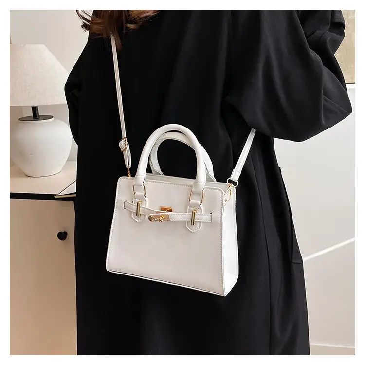 Black Women's Western-style Shoulder Bag with Gold Clasp — feature 25