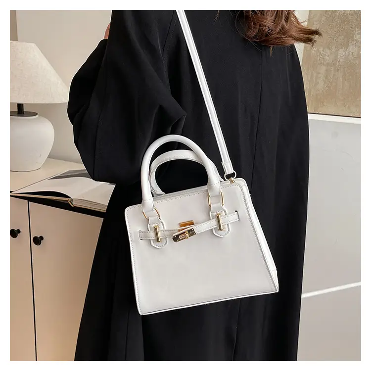 Black Women's Western-style Shoulder Bag with Gold Clasp — feature 27