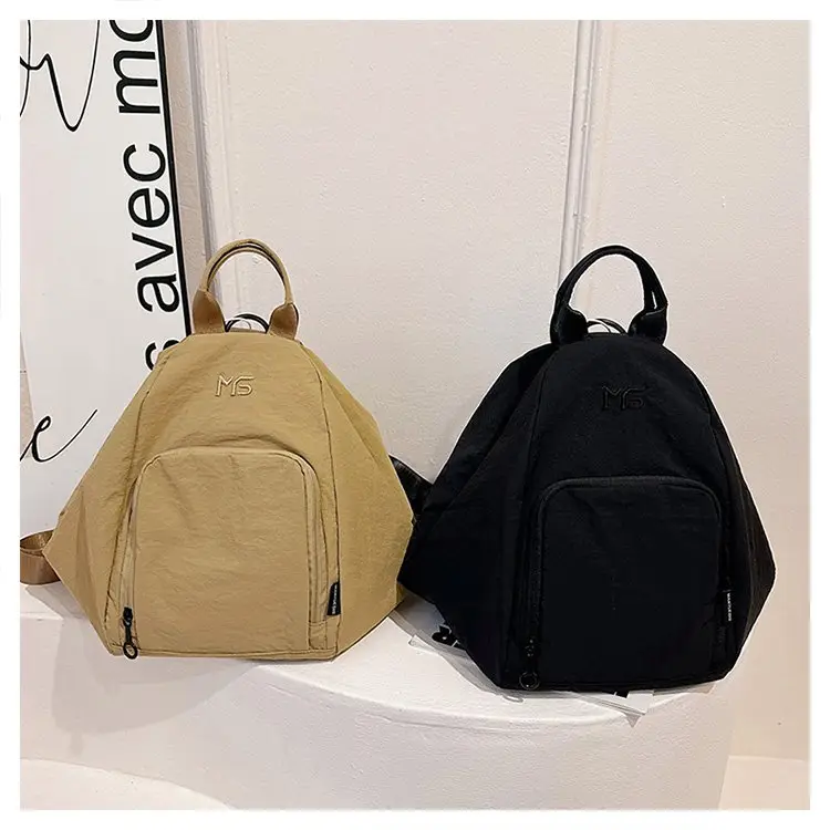 Men's Tan Nylon Backpack 2025 Travel Chest Bag — feature 22