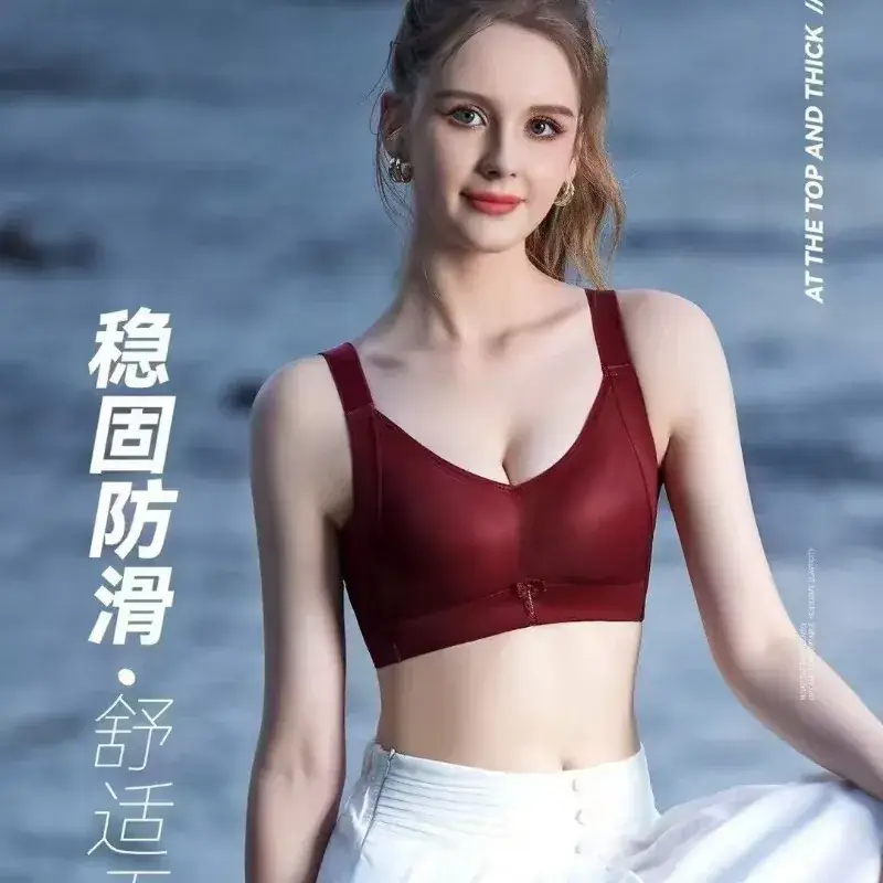 Lightweight Black Cotton Bra with Side Closure & Lace Trim - Image 9