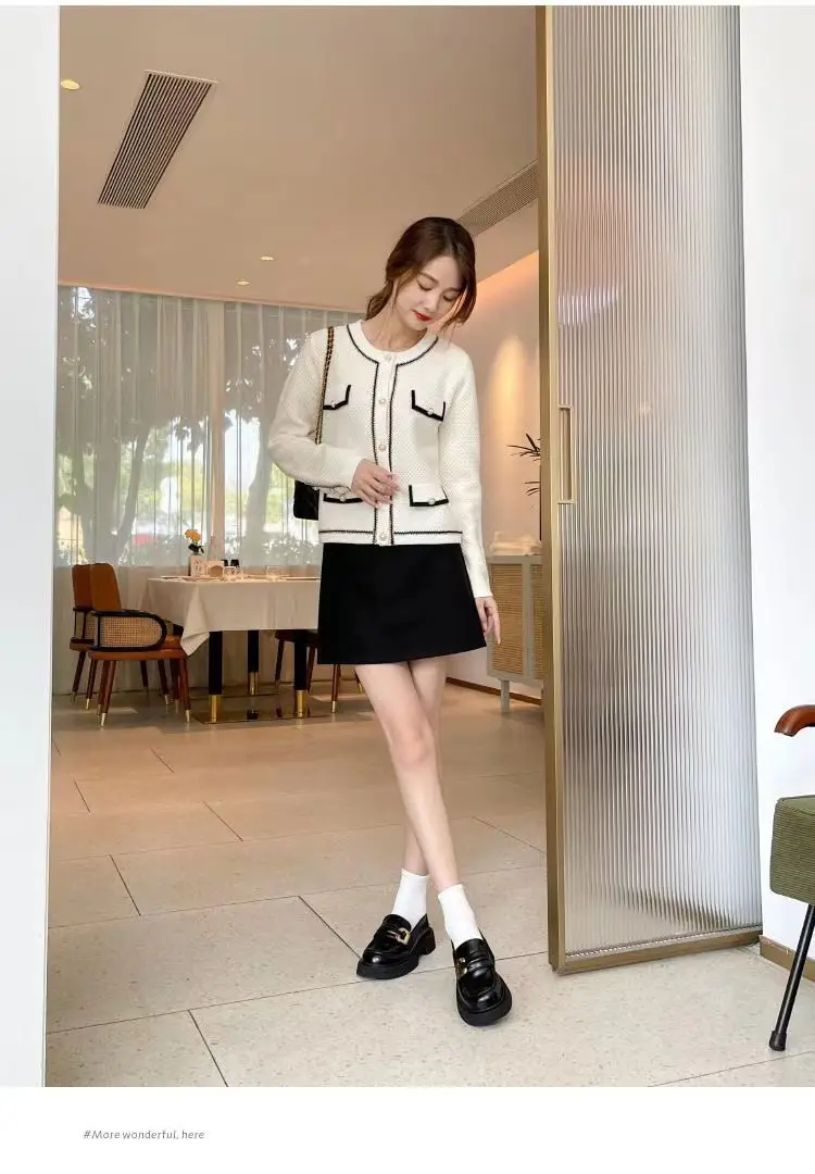 Spring 2025 New British-style Small Leather Shoes Women's Single-layer Shoes Thick-soled Loafers Black Women's Shoes All-match JK Shoes for Students — feature 8