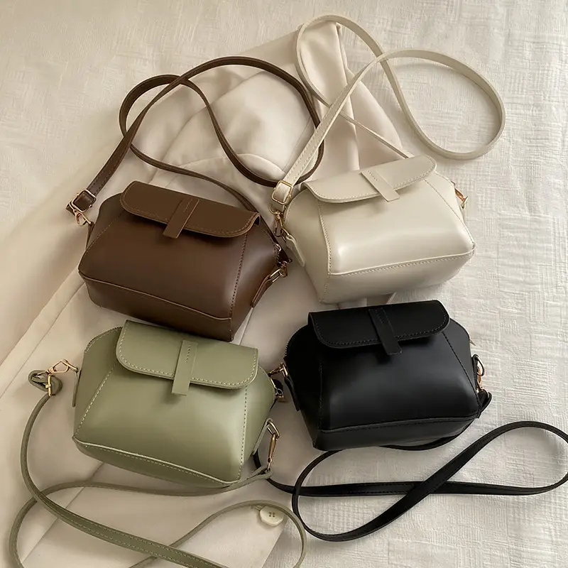 Brown Textured Crossbody Bag for Women - Image 8