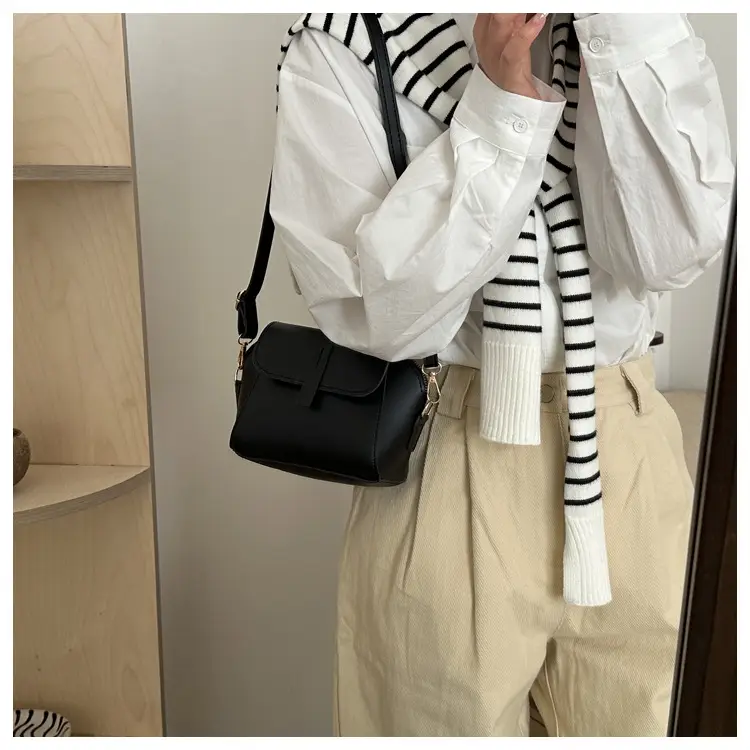 Brown Textured Crossbody Bag for Women — feature 14