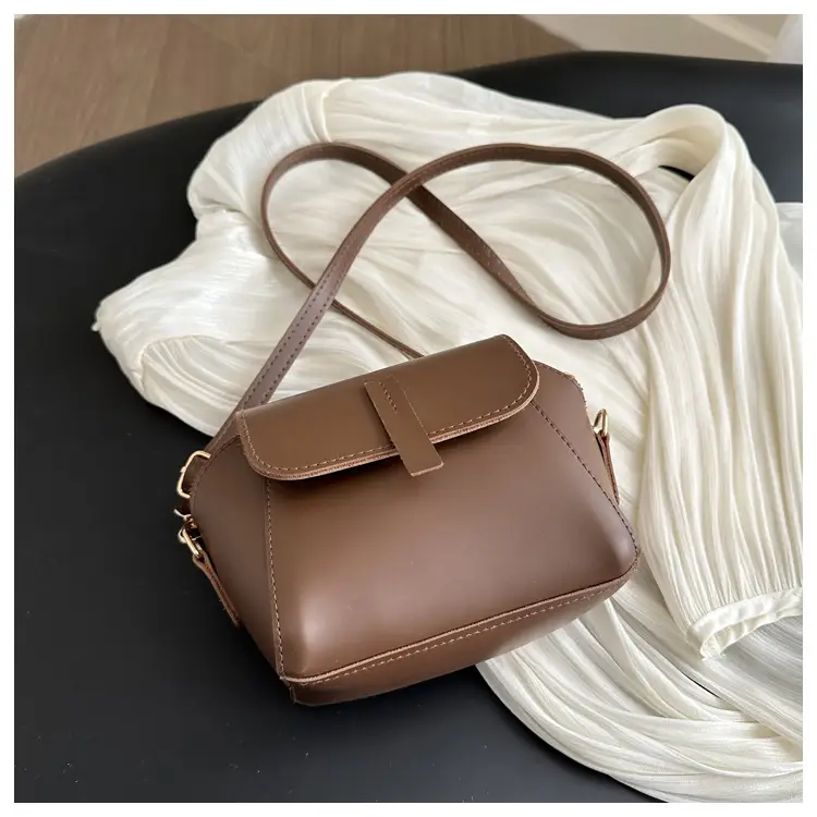 Brown Textured Crossbody Bag for Women — feature 19