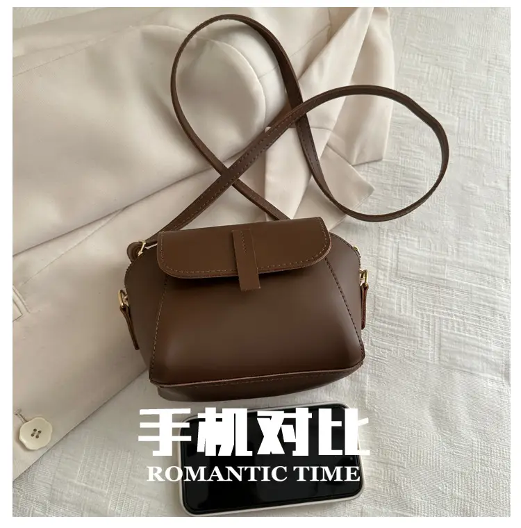 Brown Textured Crossbody Bag for Women — feature 4