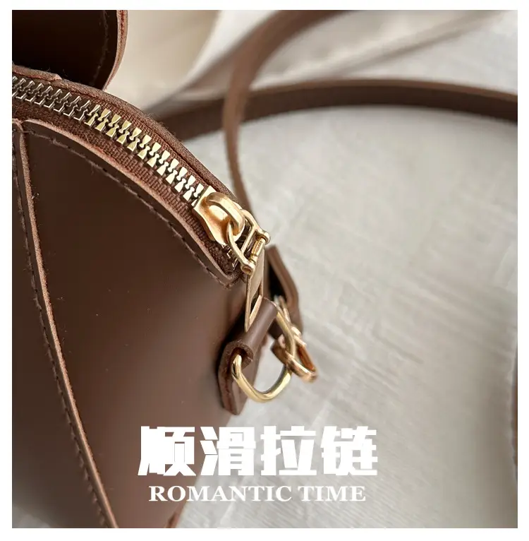 Brown Textured Crossbody Bag for Women — feature 5
