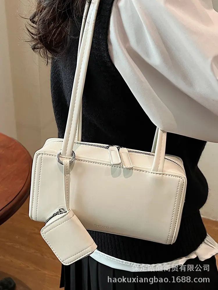 Women's Cream White Shoulder Bag 2024 New Casual - Image 8