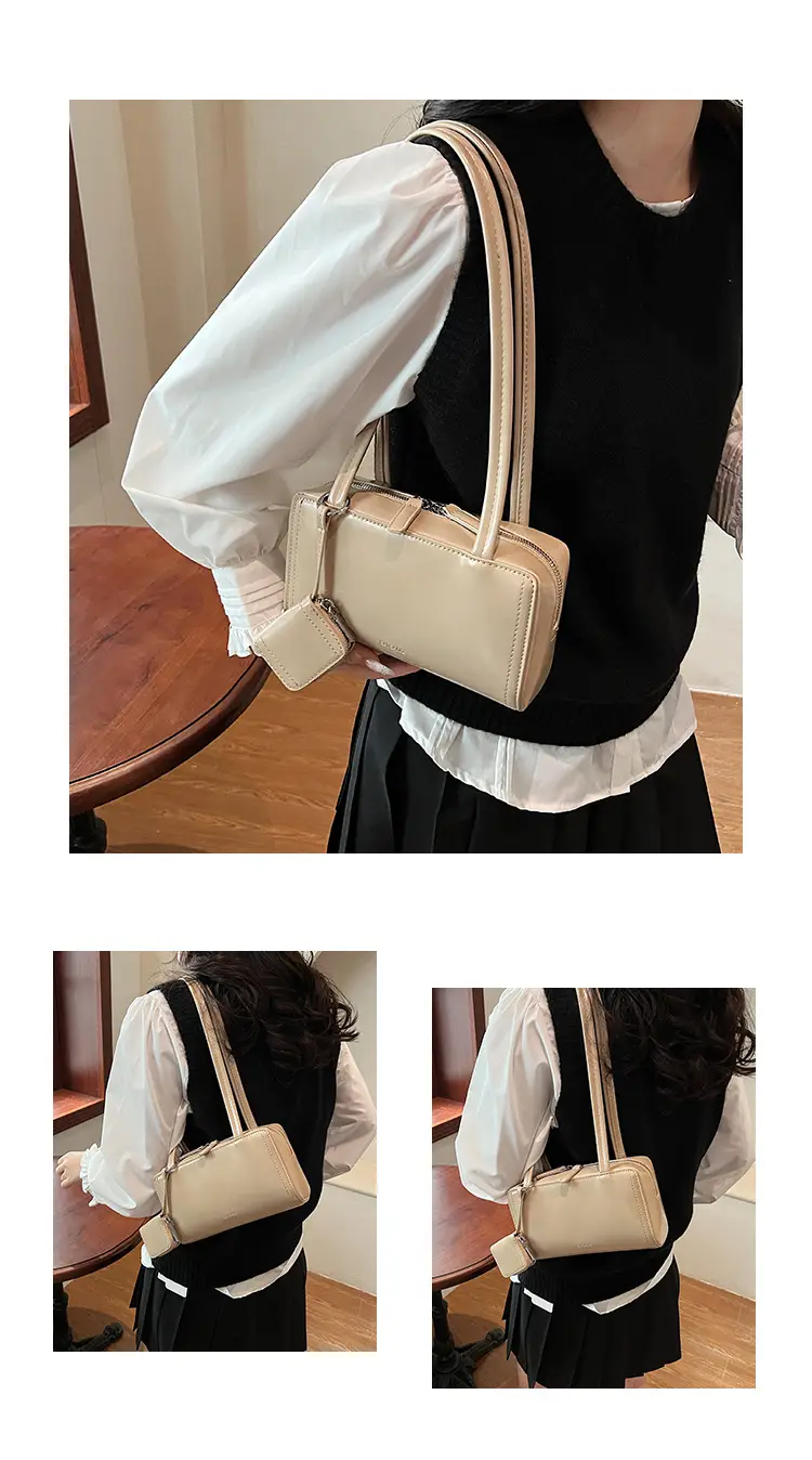 Women's Cream White Shoulder Bag 2024 New Casual — feature 11