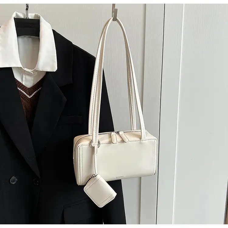 Women's Cream White Shoulder Bag 2024 New Casual — feature 21