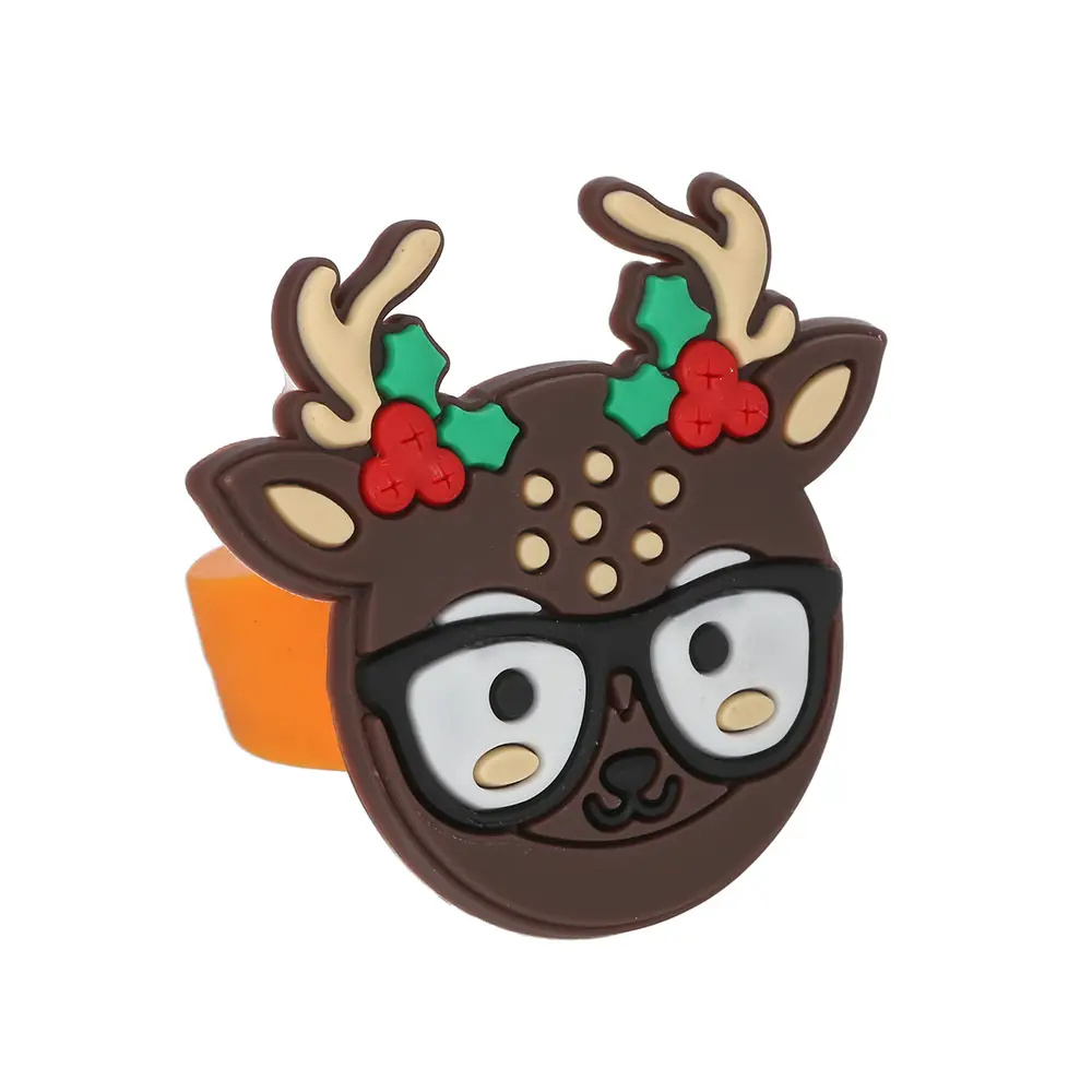New Candy Christmas Finger Ring Emoji Ring - Image 2