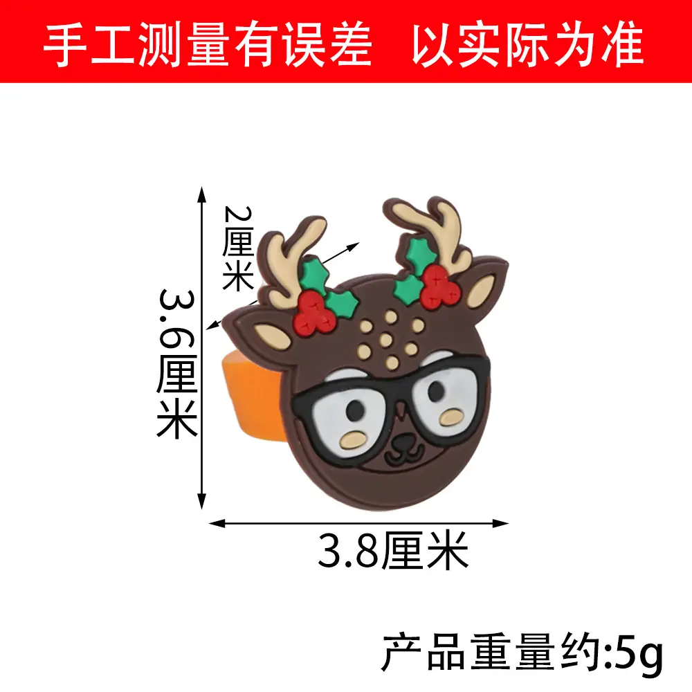 New Candy Christmas Finger Ring Emoji Ring — feature 1