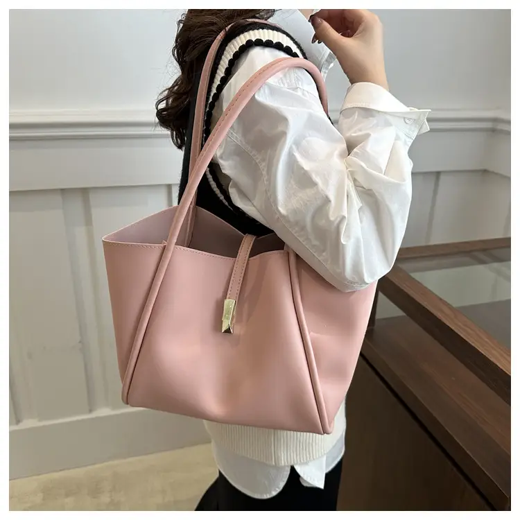 Pink Lock Buckle Shoulder Bag for Women — feature 14